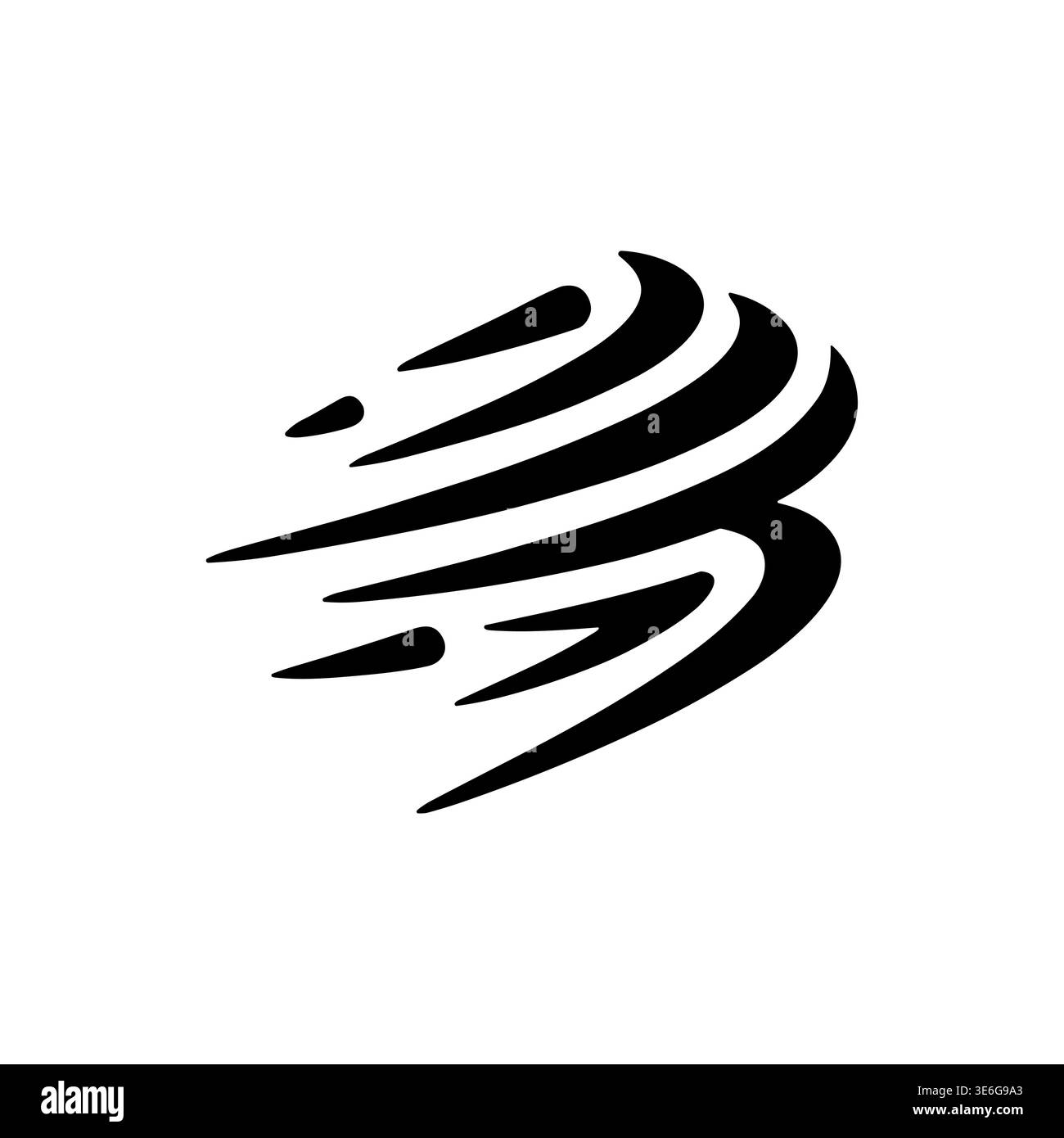 Dynamic abstract letter B logo design with motion effect Stock Vector