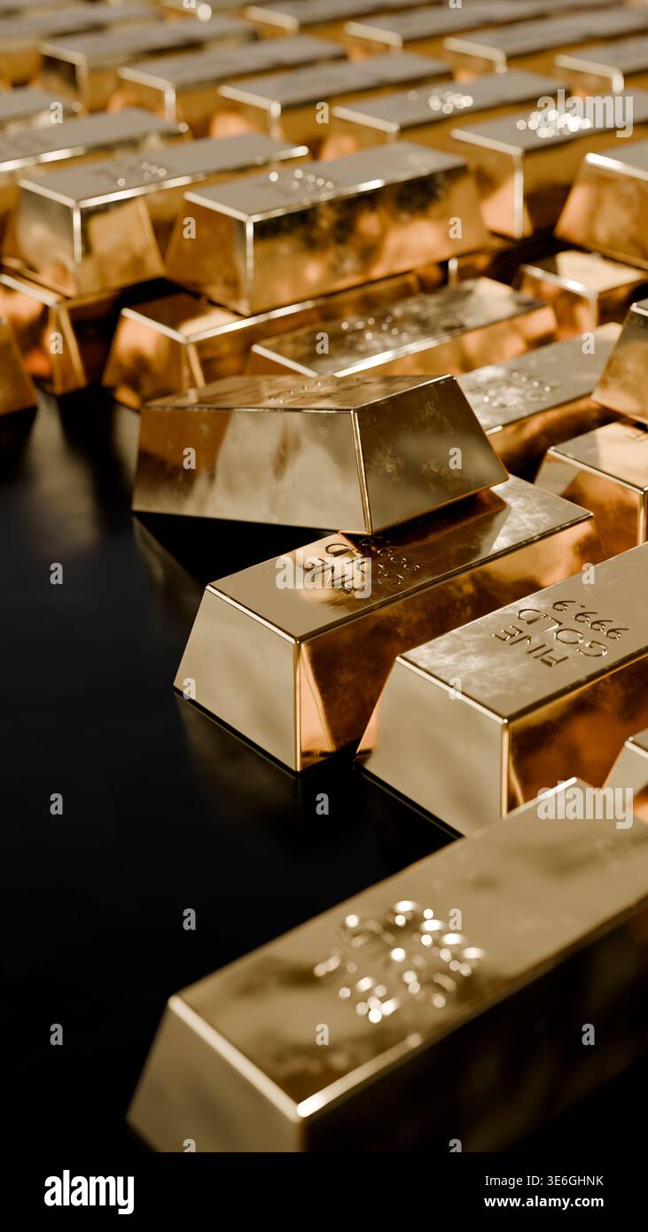 Gold bars stack hi-res stock photography and images - Alamy