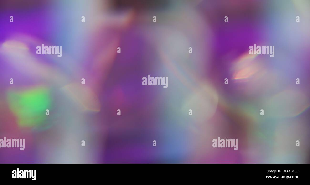 Holographic blur light gradient leak glow prism Stock Photo