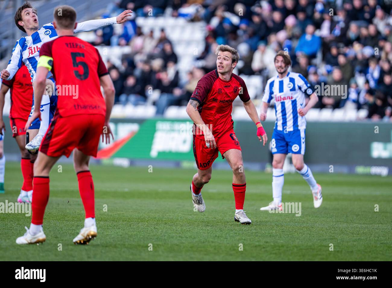 Li Winther Odense, Denmark. 06th, April 2026. Felix Winther (6) of FC Fredericia ...