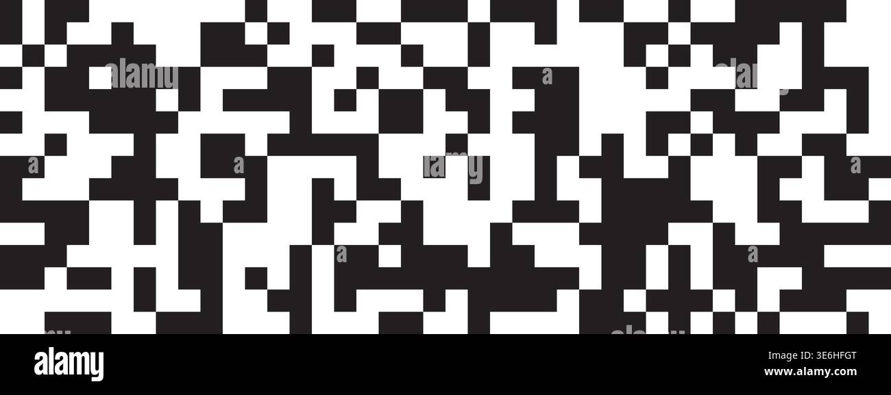 Random pixels background. Broken surface with square dots texture. Mosaic pattern. Arcade game wallpaper with bits. Defragmentation, dissolution or Stock Vector
