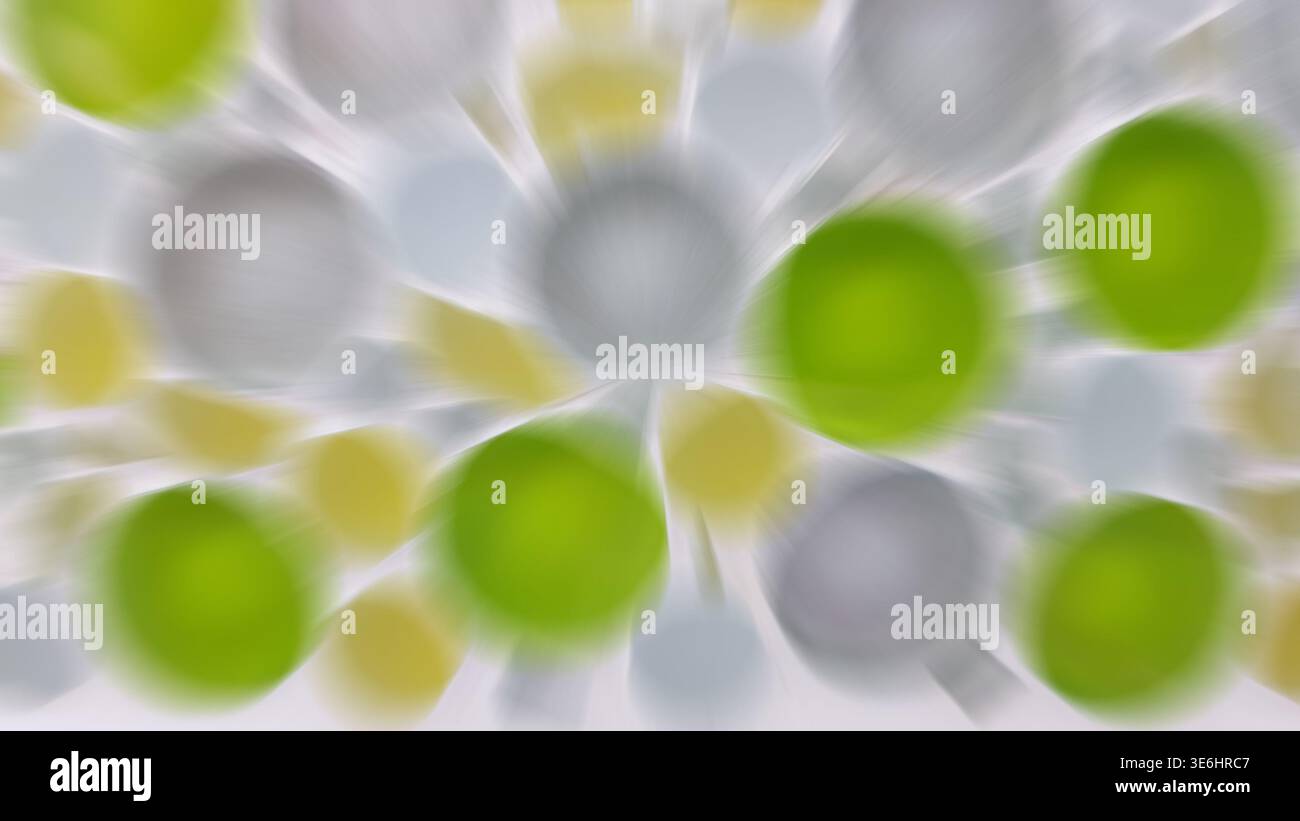 Abstract circles with motion blur creating a vibrant, energetic background Stock Photo