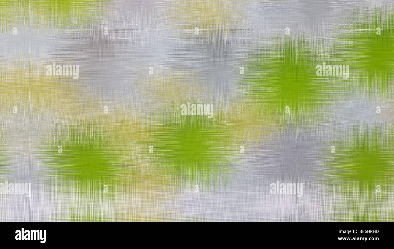 Abstract green, yellow, and grey textured digital art creating a modern background Stock Photo