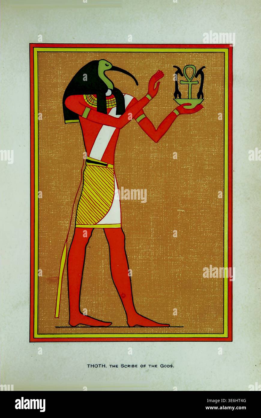 Egyptian god エジプト 鳥の神 古代エジプト トキの頭を持つイビズ神 高