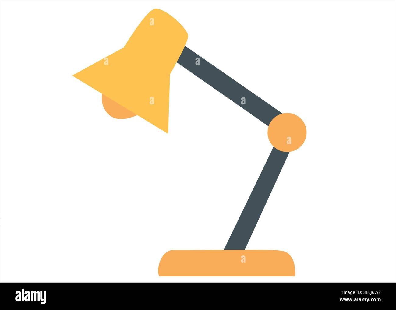Minimalist Desk Lamp Icon for Digital Workspaces Stock Vector