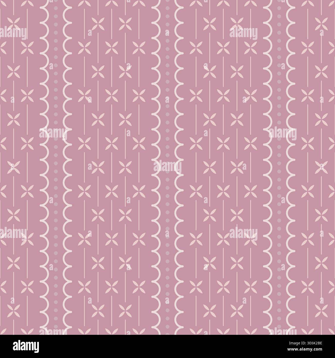 Stripes seamless pattern. Vertical dusty pink striped wallpaper Stock Vector