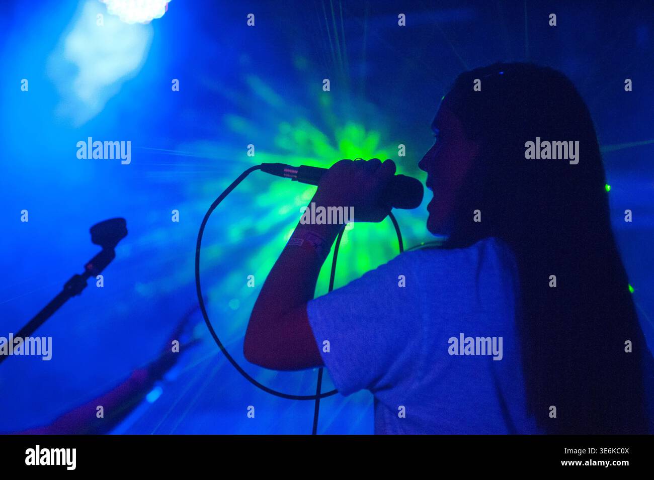 Sassy 009 performs at Elysium during South By Southwest, Austin, Texas, March 14, 2018. (Photo by John Anderson/The Austin Chronicle) Stock Photo