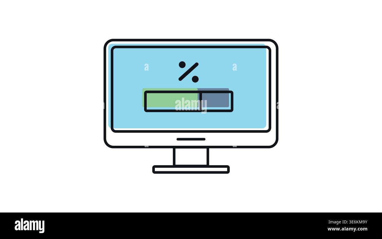 Colorful software update icon Stock Vector