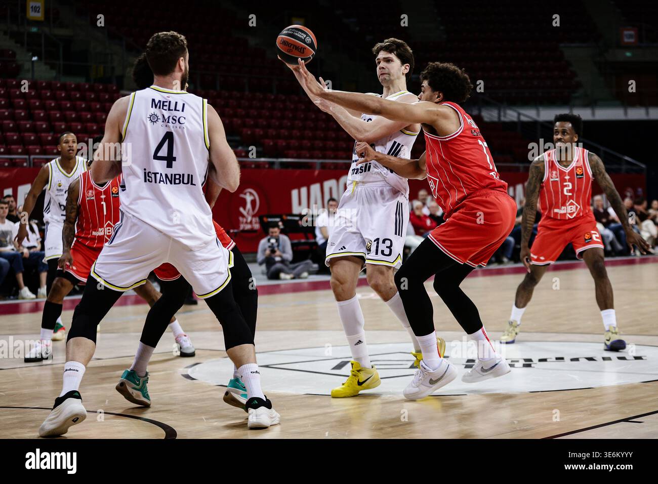 Fenerbahce's Tarik Biberovic in action against during the Euroleague ...