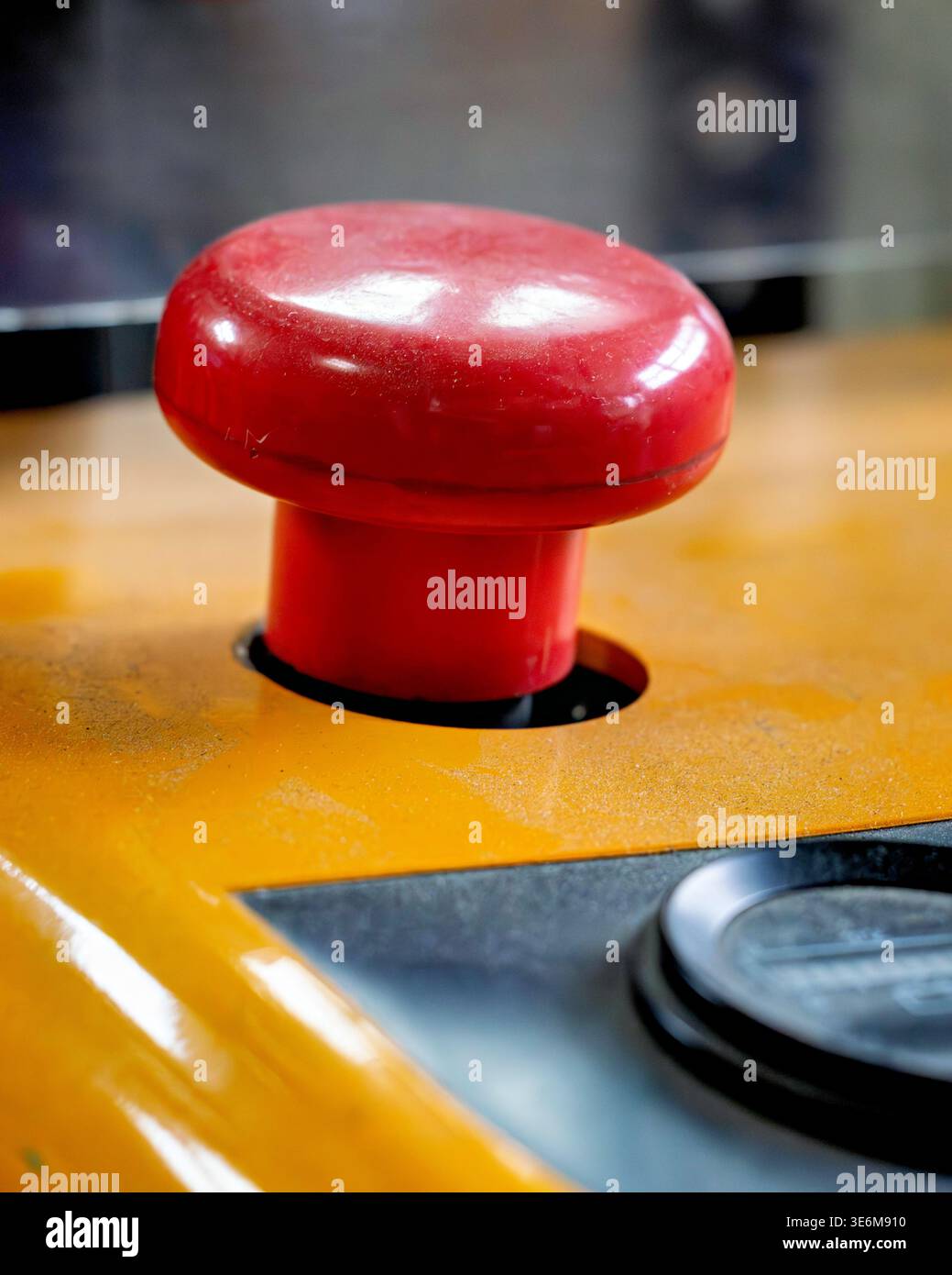 red emergency stop switch Stock Photo