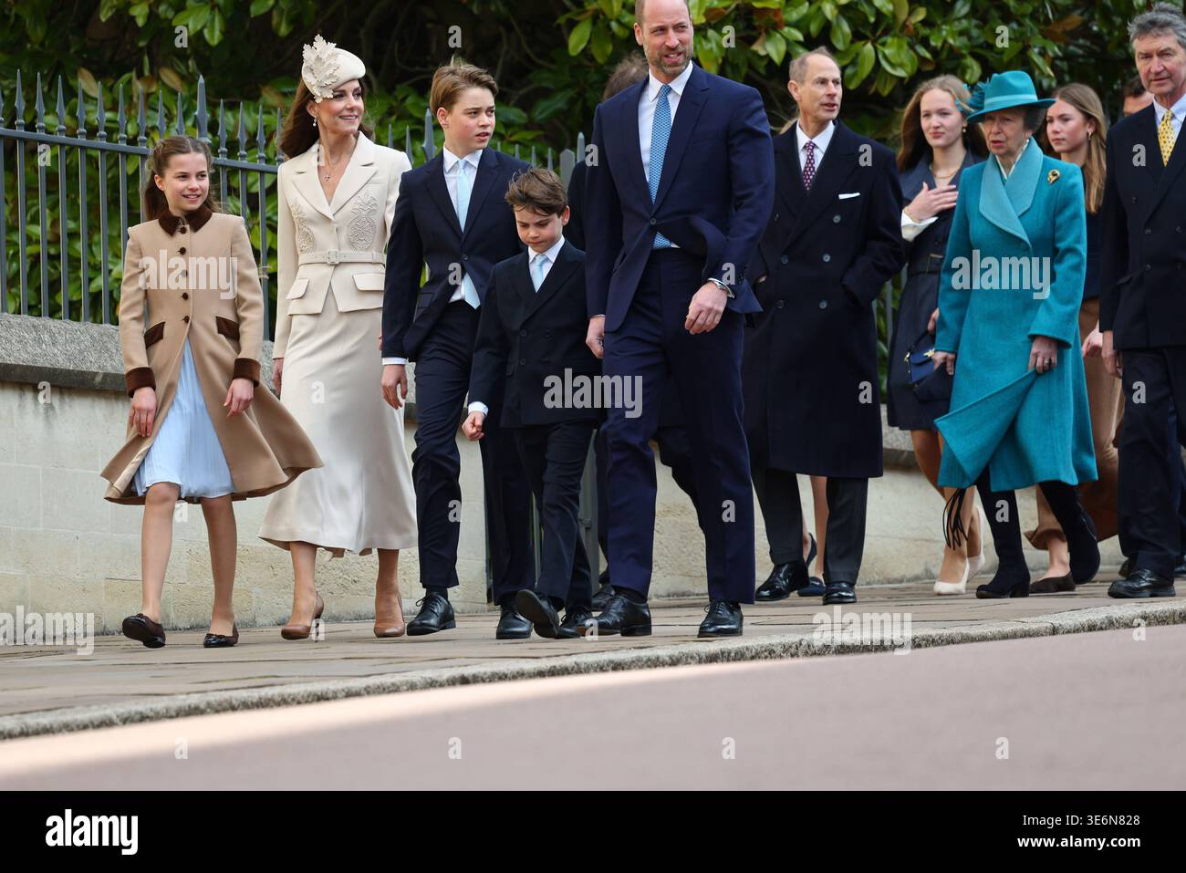 Prince George and Princess Charlotte (blue dress) steal the show as the  Duke and Duchess of Cambridge participate in the King's Cup Regatta on the  Isle of Wight. 8 August 2019. Please