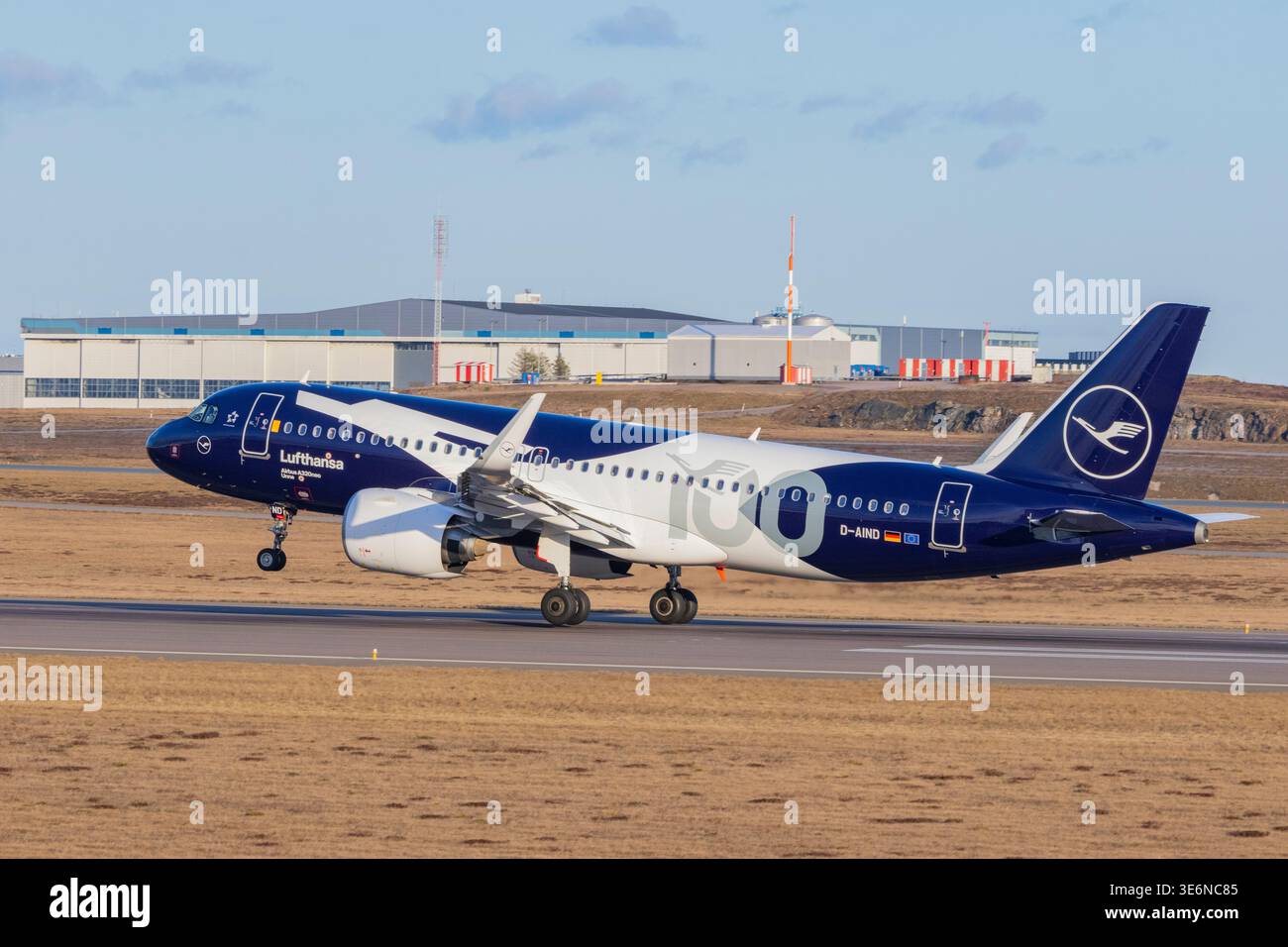 German Lufthansa Airbus a320 in special colors in Helsinki airport ...