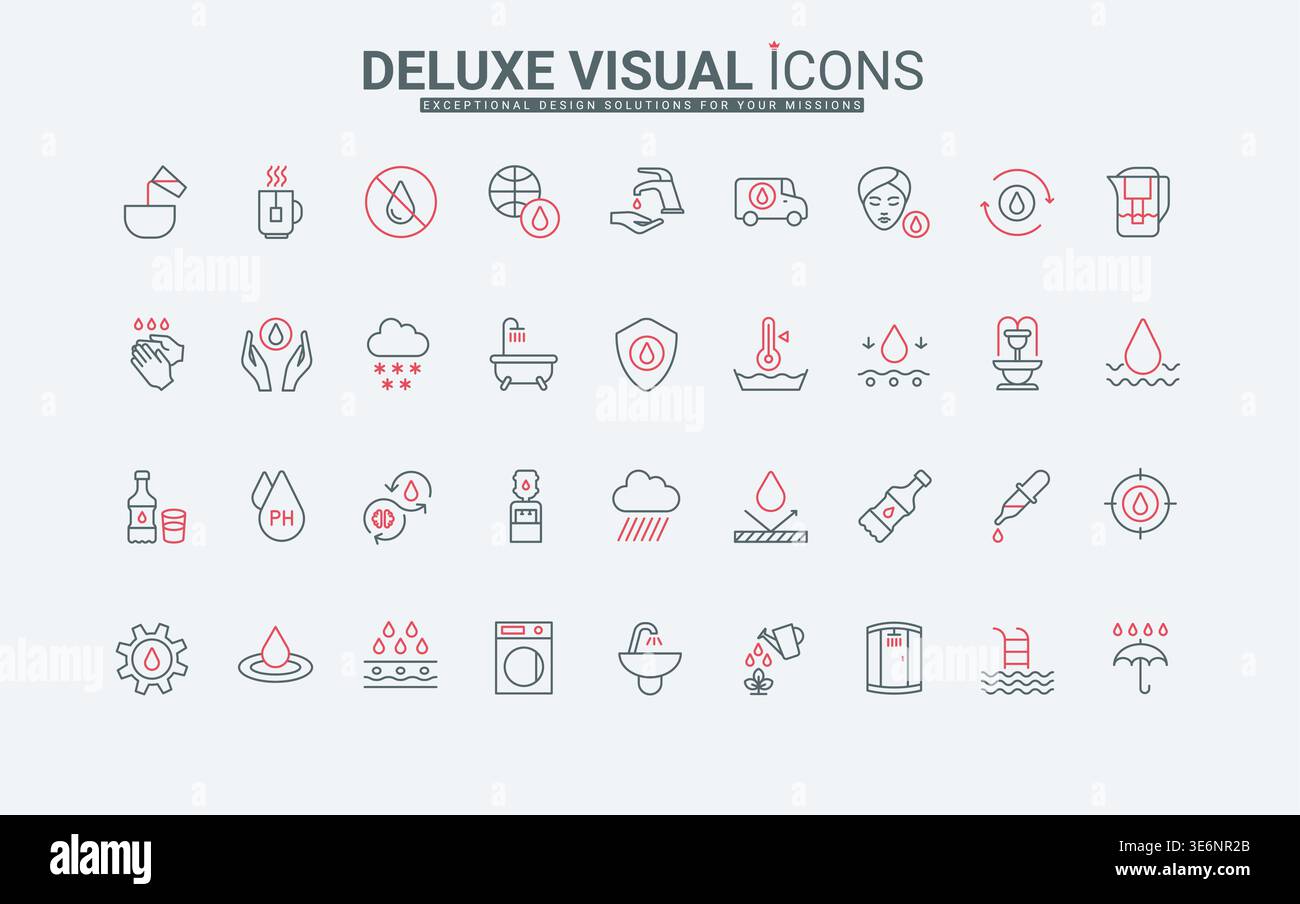 Hydration icons hi-res stock photography and images - Alamy