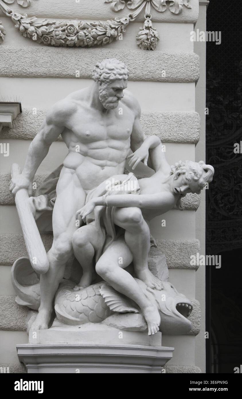 Hercules statue royal palace hofburg hi-res stock photography and ...