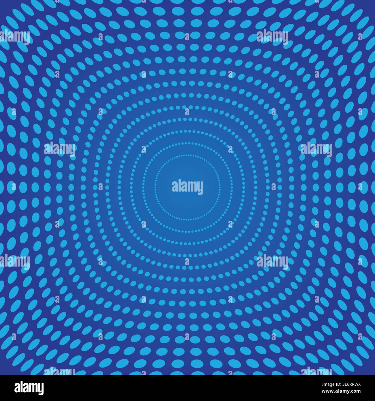 Circular dotted fractal motion background. Vector technology lines graphic element. Stock Vector