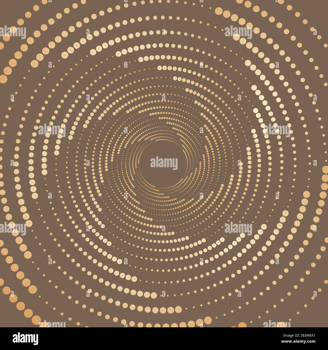Abstract fractal dot spiral wave pattern. Vector technology lines graphic element. Stock Vector