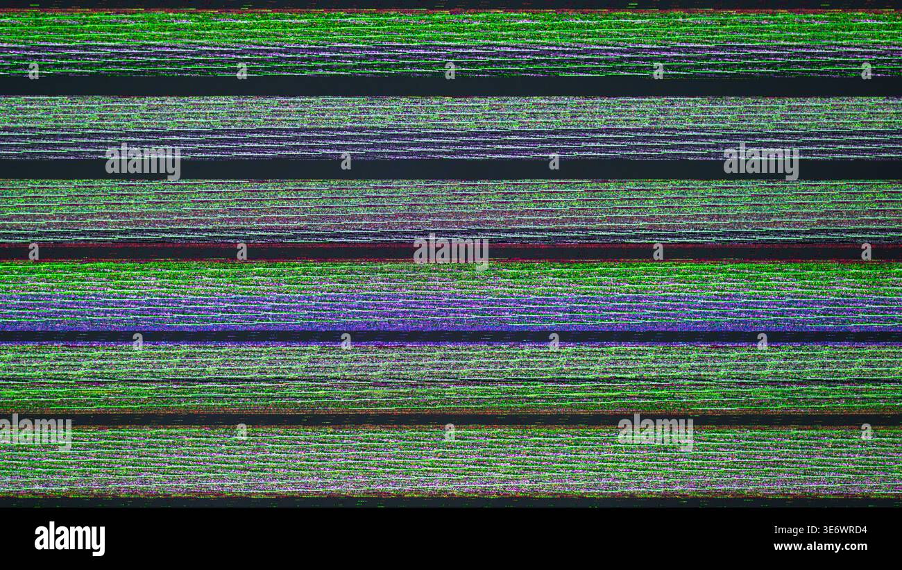 Cyber glitch background digital noise data corruption hacking concept texture Stock Photo