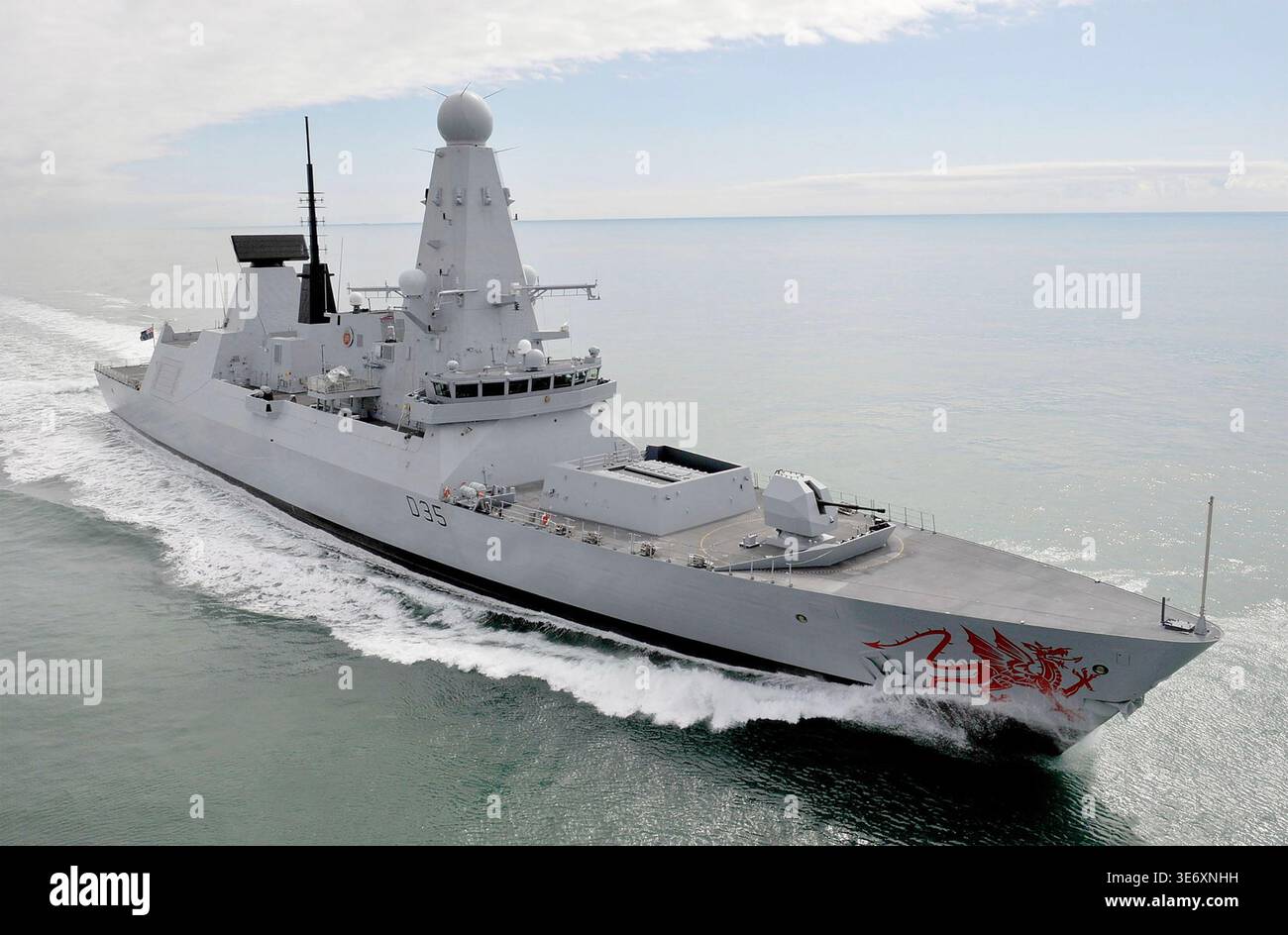 HMS DRAGON (D35)  Royal Navy Daring-class air-defence destroyer. Photo: MOD Stock Photo