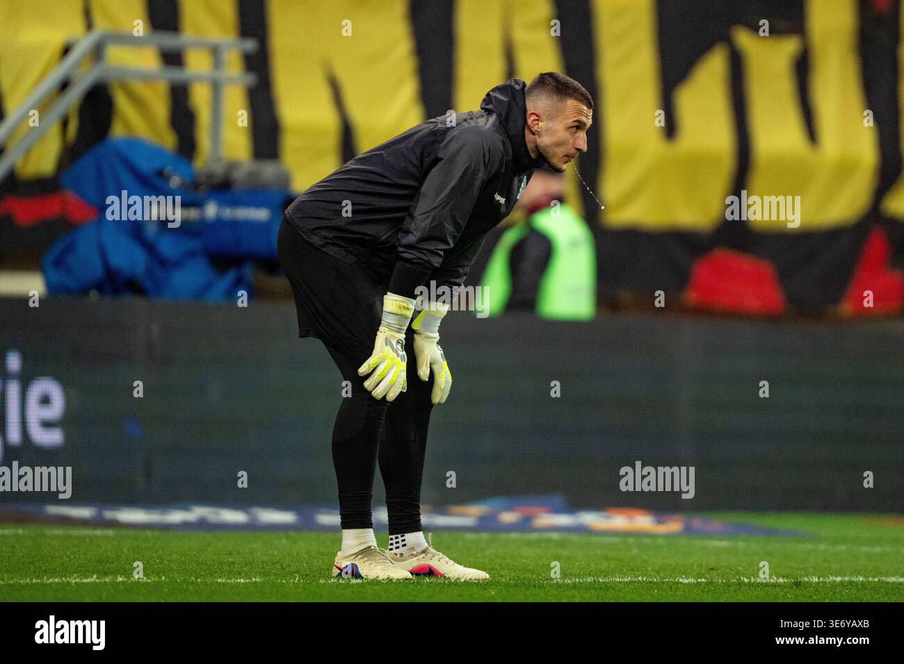 Plamen Andreev (1) seen deen during PKO BP Ekstraklasa 25 26 game between teams of Jagiellonia Bialystok and Lech Poznan (Kazimierz Koper / Ball Raw I Stock Photo