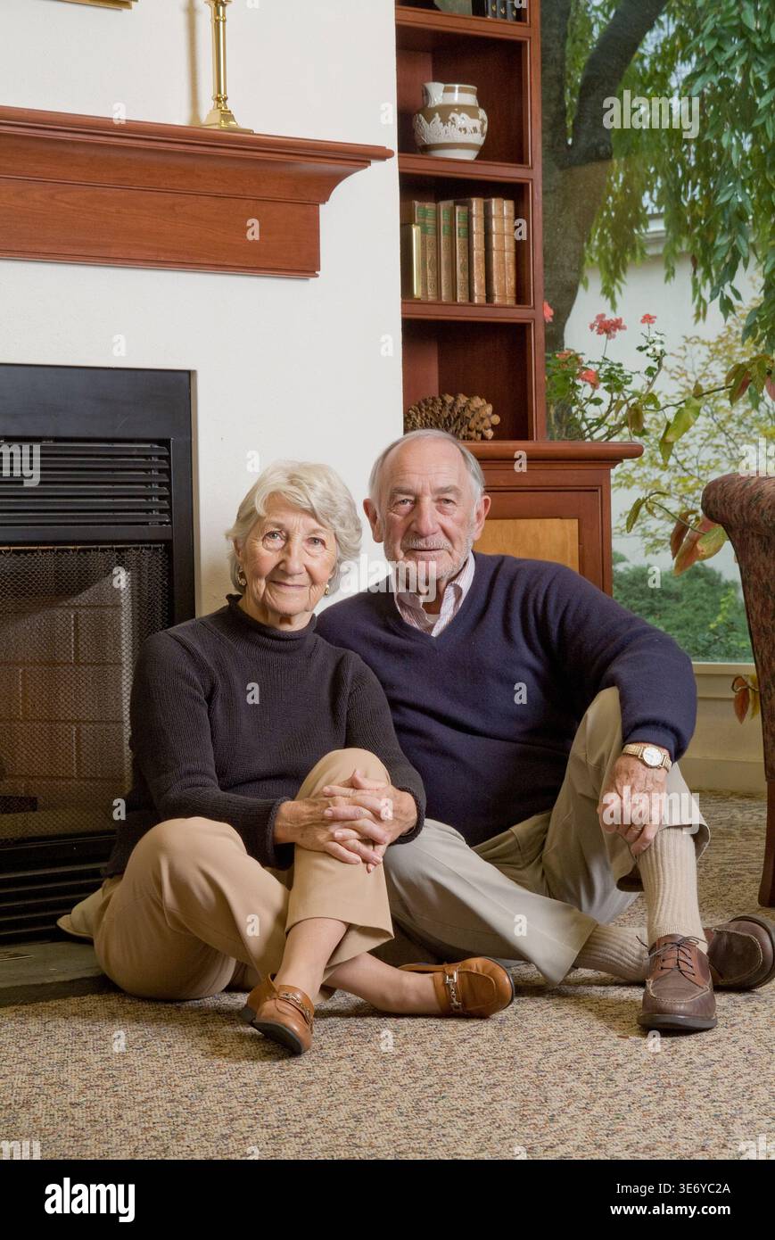 Elderly married couple portrait, Philadelphia USA Stock Photo