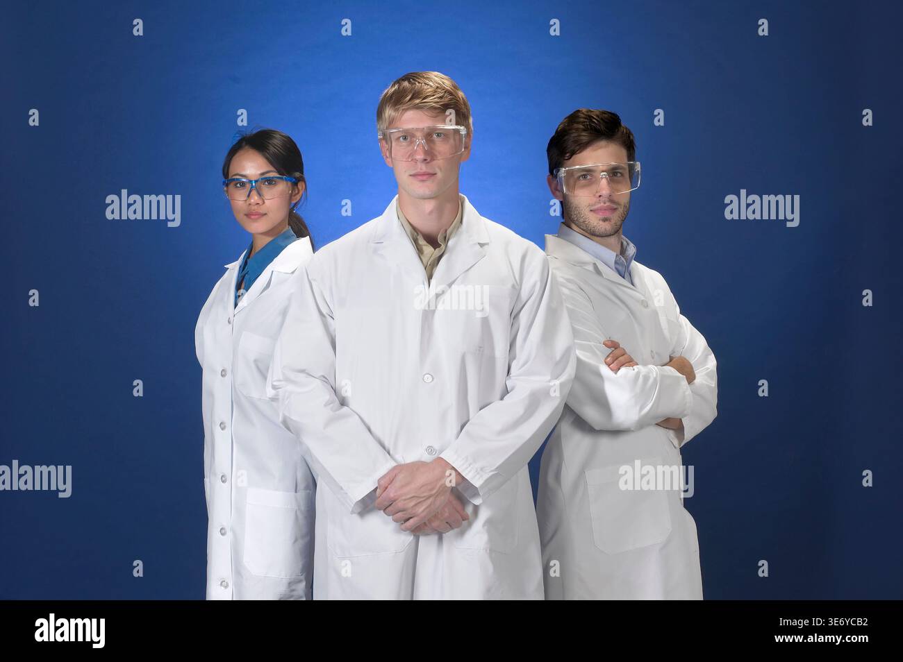 Young lab technicians Stock Photo