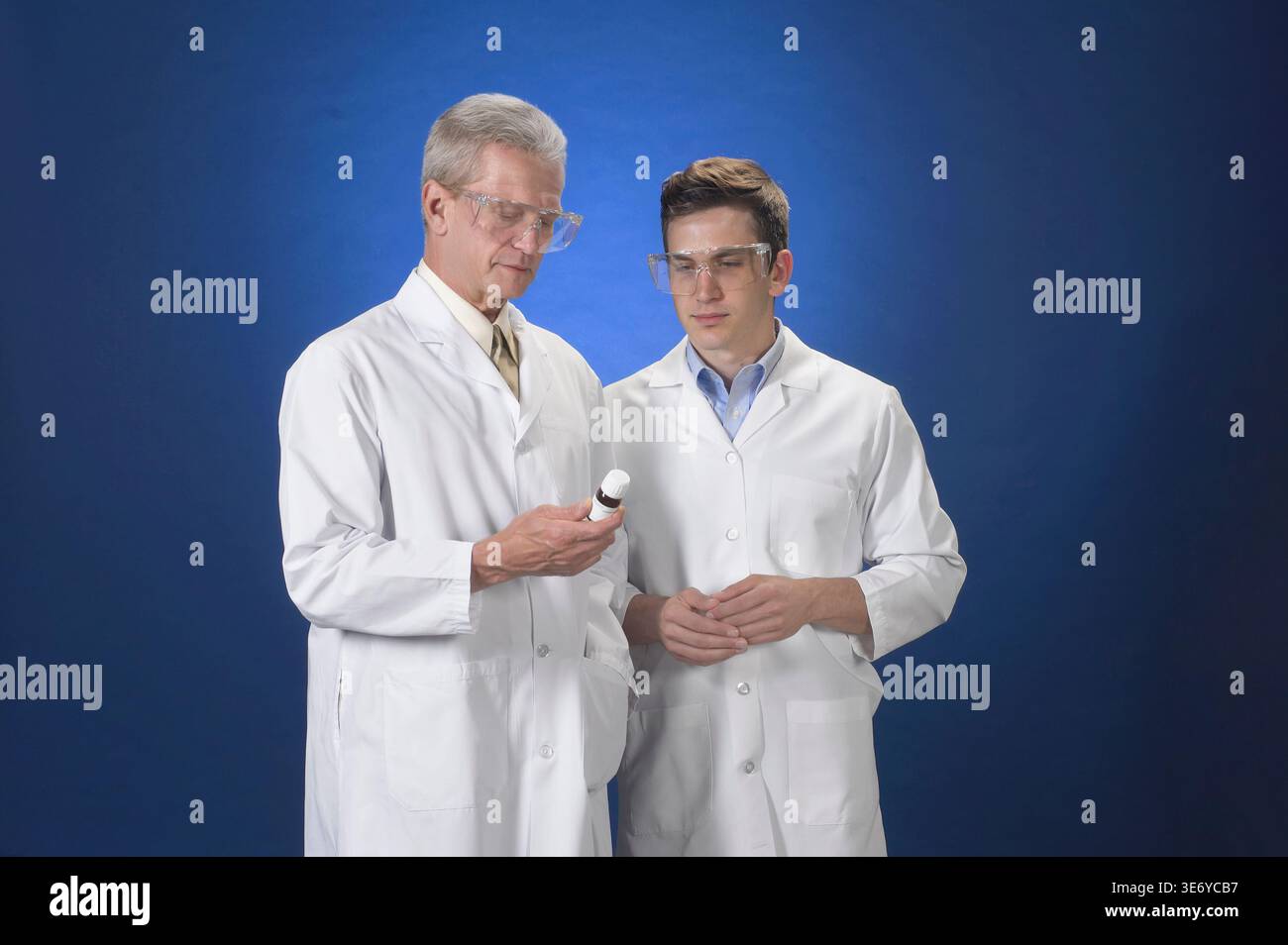 Young lab technicians Stock Photo