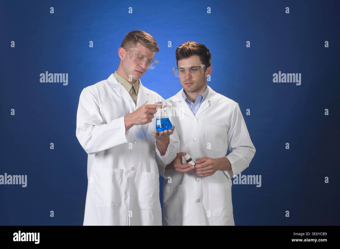 Young lab technicians Stock Photo