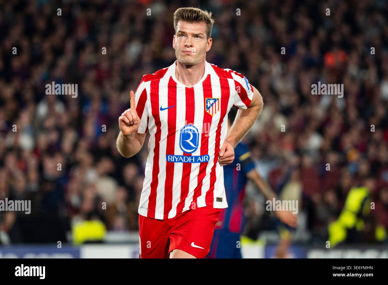 Soloth Alexander Sorloth (Atletico de Madrid) celebrates after scoring during ...