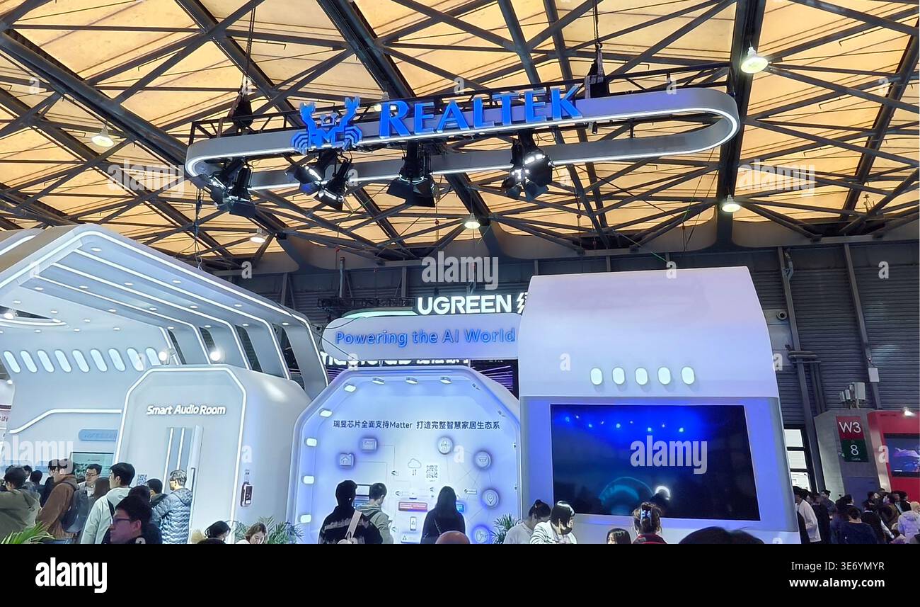 SHANGHAI, CHINA - MARCH 12, 2026 - The audience visited the REALTEK ...