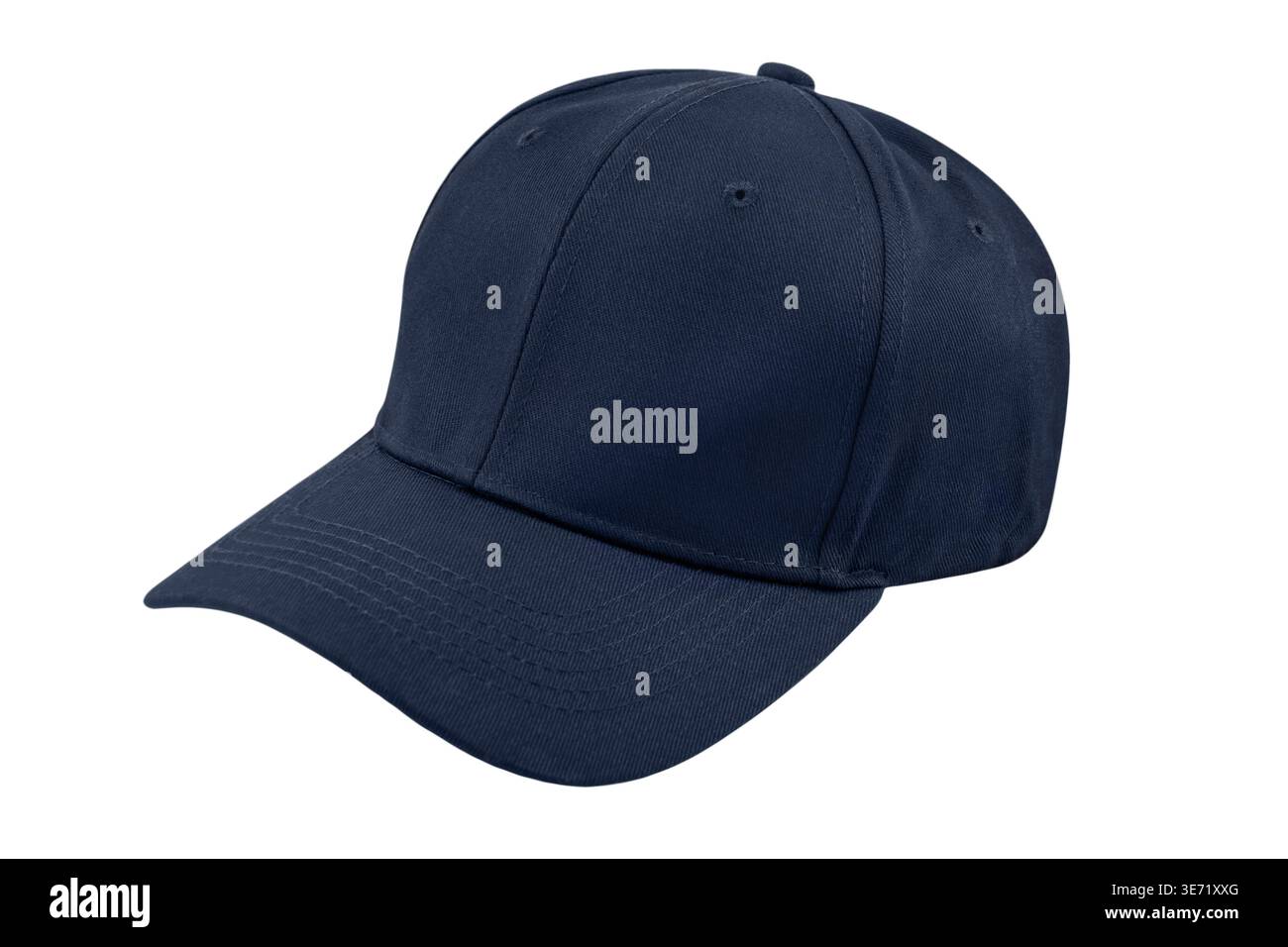 1 Blue Basecap isolated on white background Stock Photo