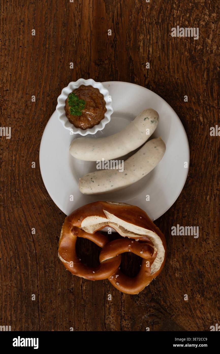 White sausages Stock Photo