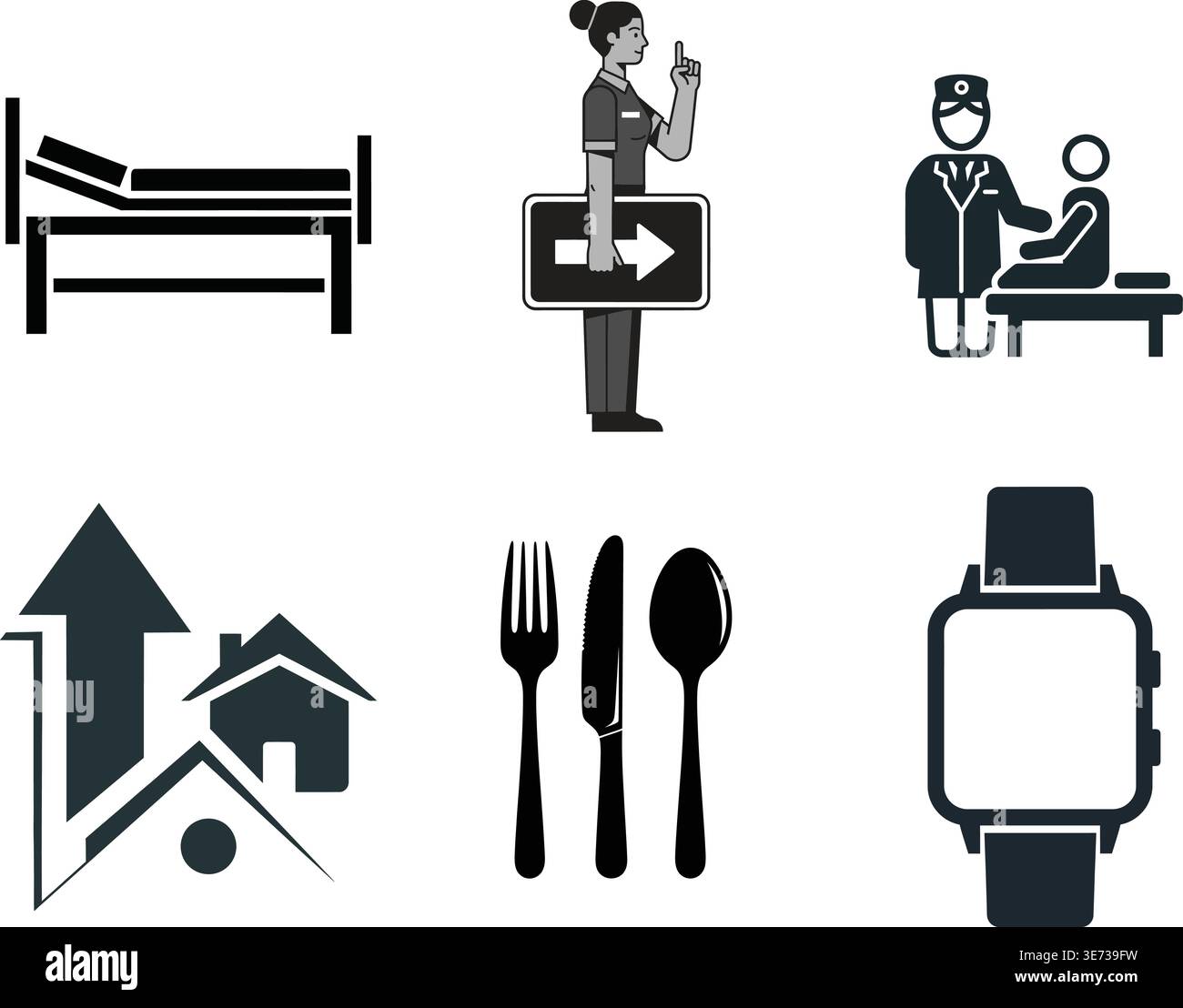 Creative Art Education and Educational Learning Concept Icons Stock Vector