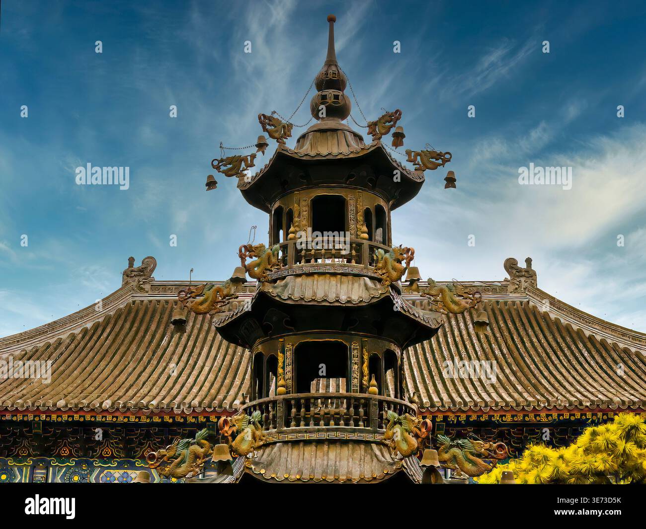 Canser. The White Dagoba. Beijing. China. Stock Photo