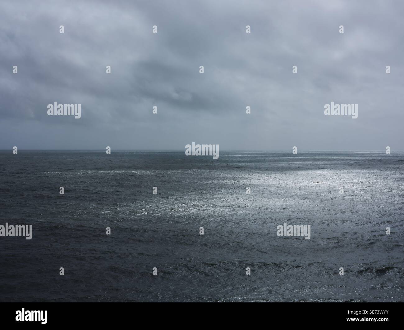 The Irish Sea as viewed from Dunmore East in County Waterford in Ireland. Stock Photo
