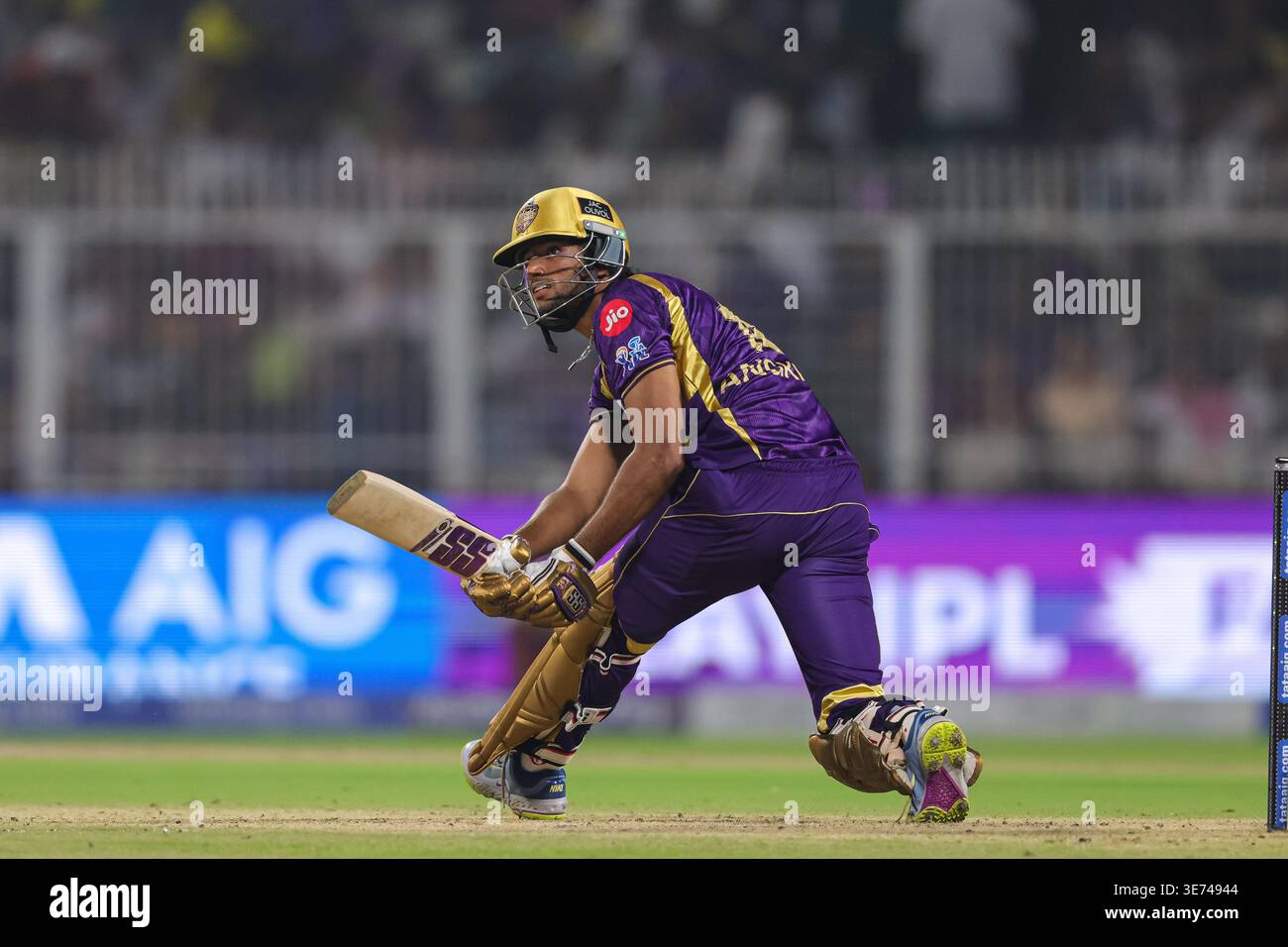 Kolkata, India - April 9:Angrish Raghuvanshi of Kolkata Knight Riders ...