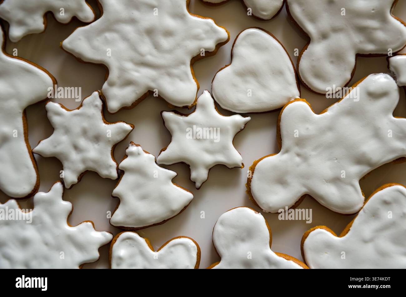Assorted Iced Christmas Cookies image Stock Photo