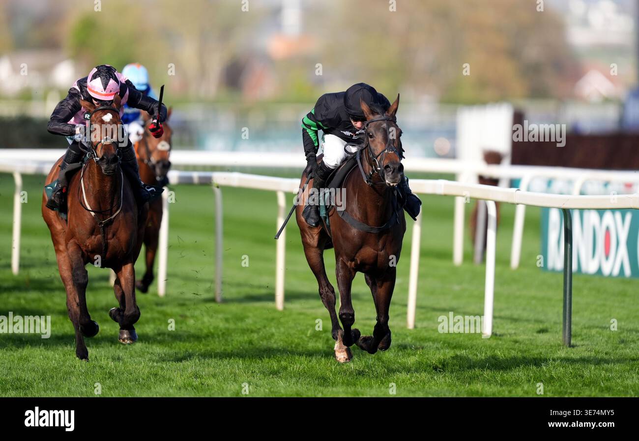 Randox Races Nan's Choice ridden by Harry Skelton on their way to winning the Goffs ...