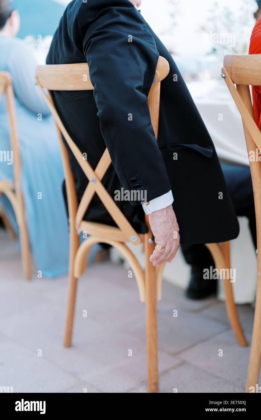 Man seated at table hi-res stock photography and images - Alamy