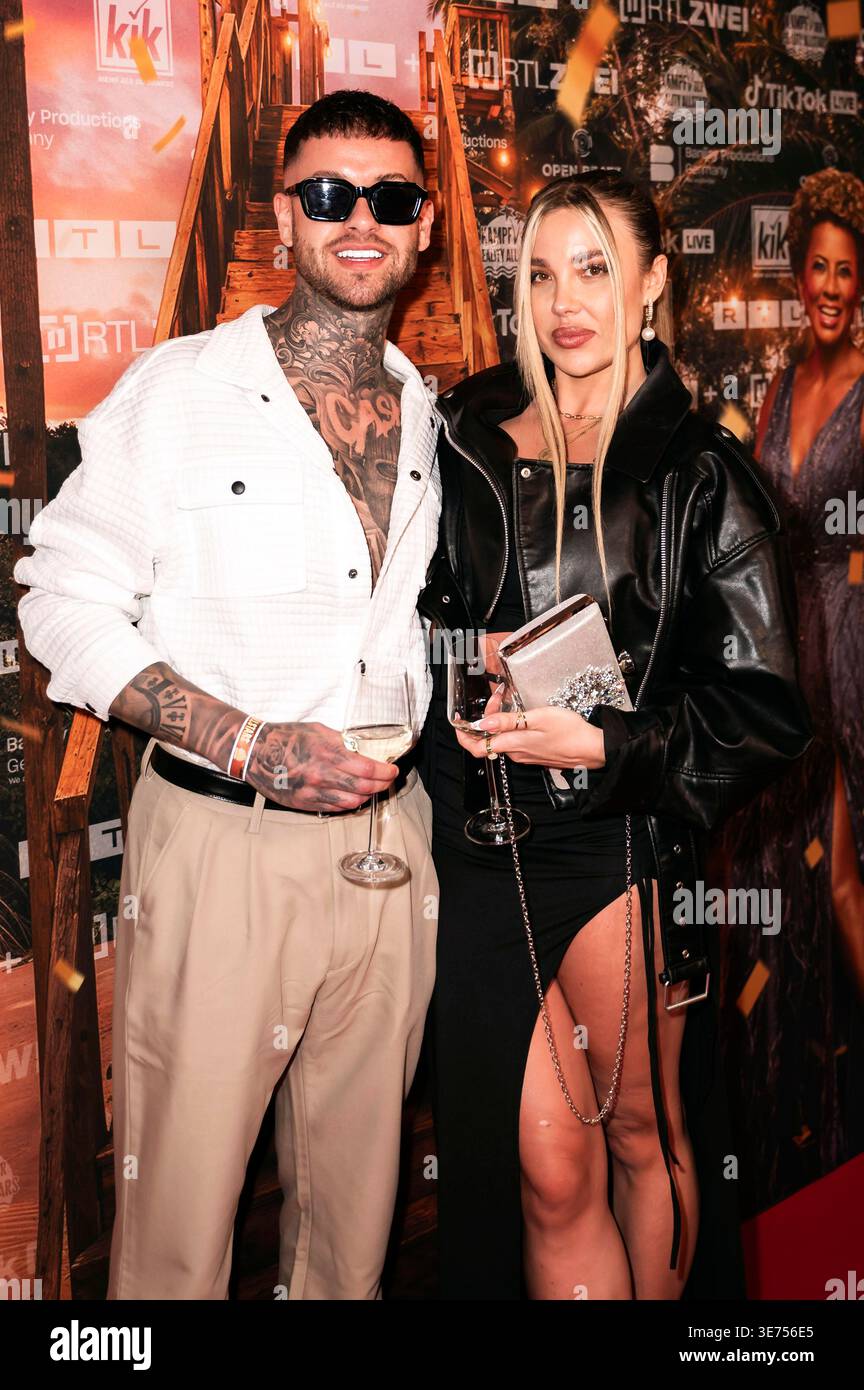 Marc Robin and Ina Kina at the screening of the new RTL2 show 'Kampf ...