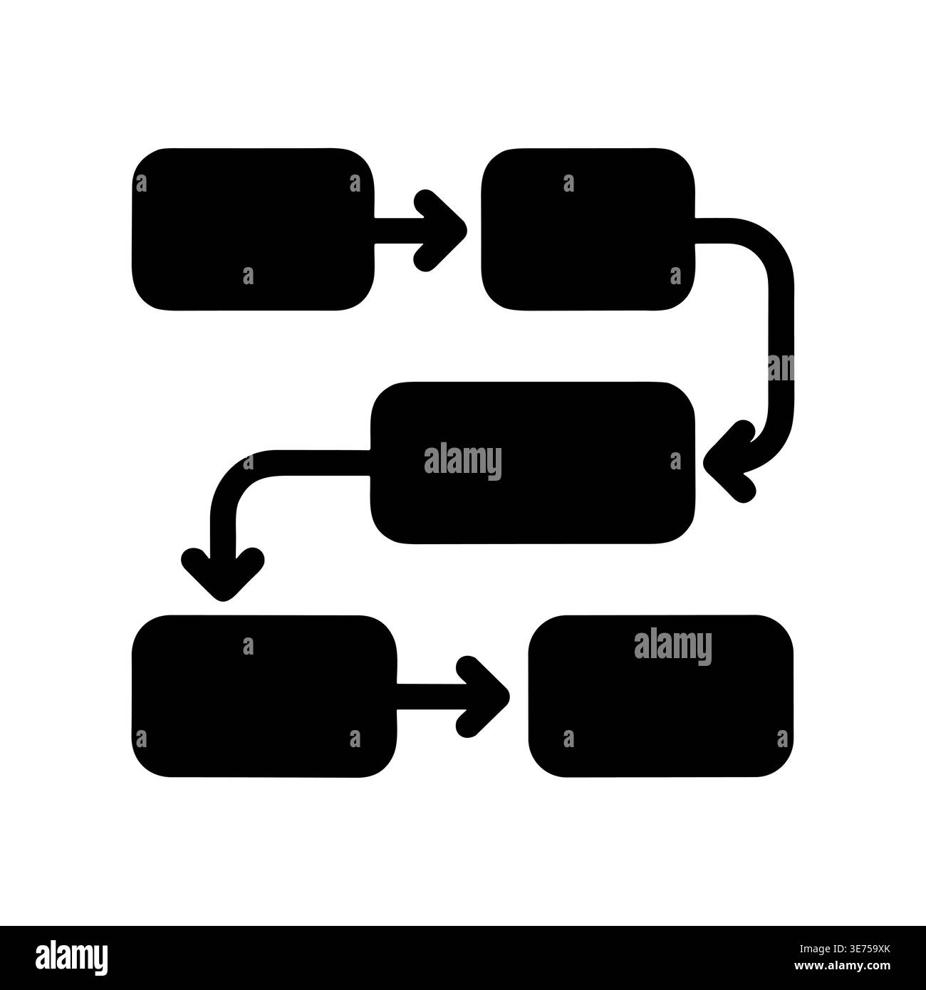 Flowchart diagram connected rectangular hi-res stock photography and ...