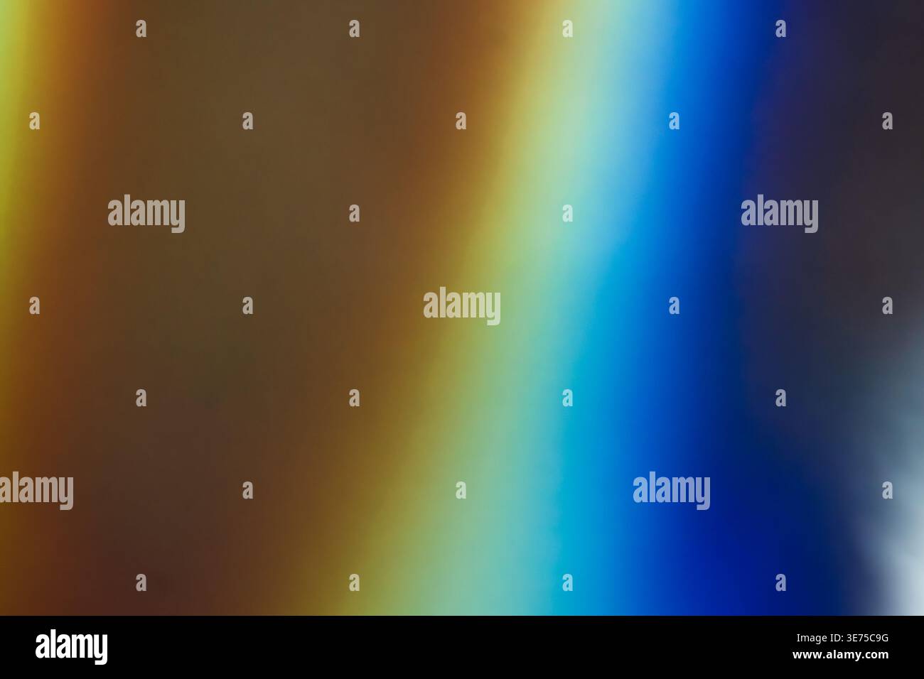 Warm orange to cool blue light leak gradient background Stock Photo