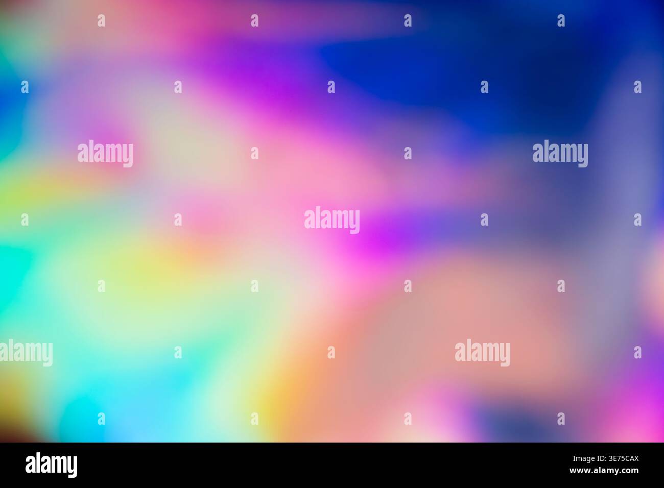Vibrant neon pastel blurred gradient holographic texture background Stock Photo