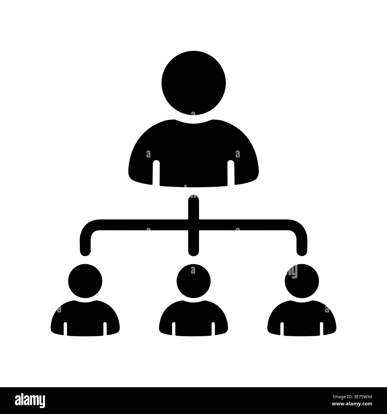 Organization Chart Icon Symbol, Business Structure, Team Hierarchy ...