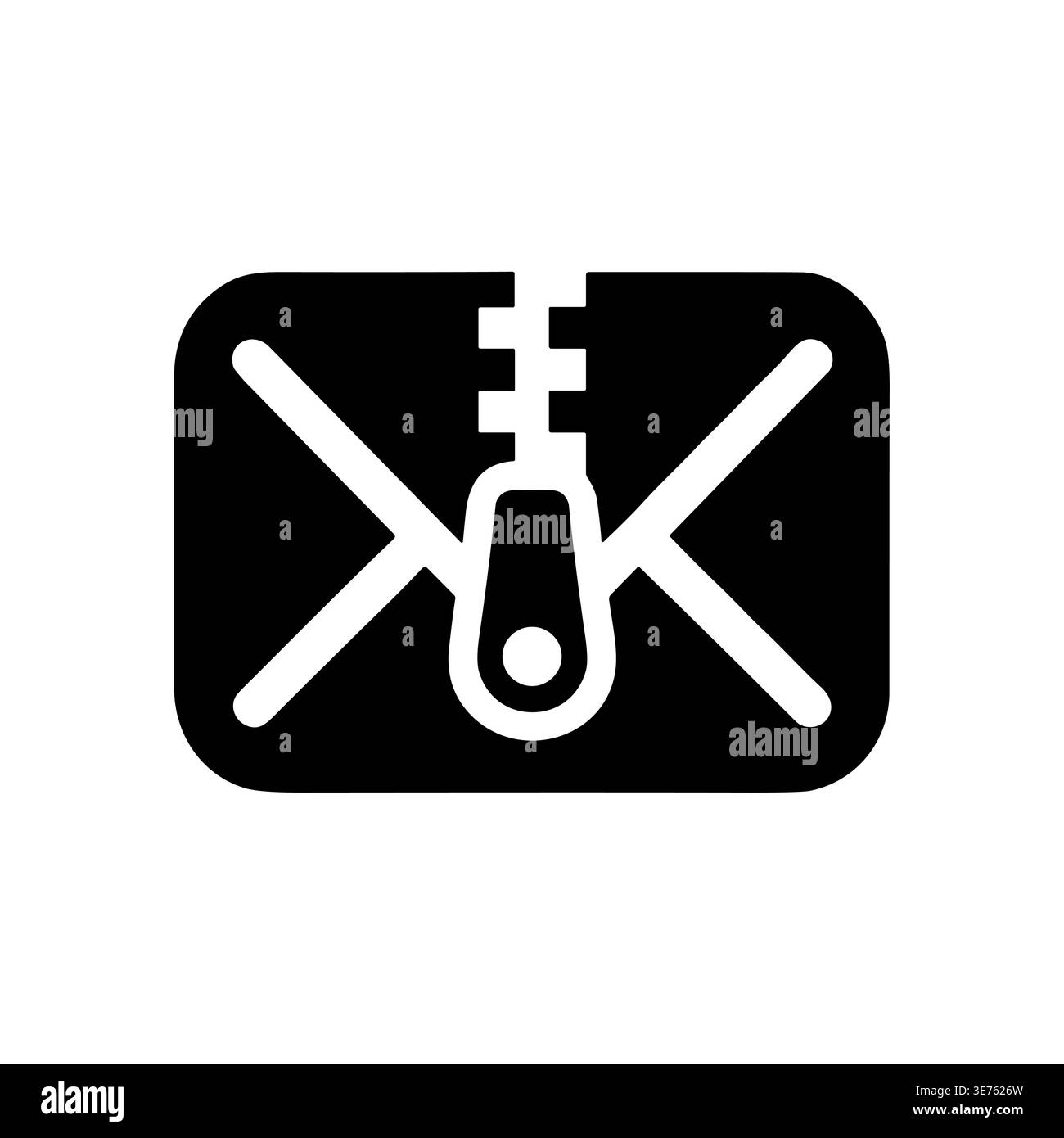 Compressed file icon with zip on archive folder vector illustration Stock Vector