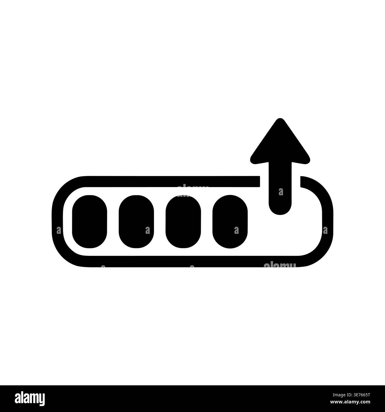 Full Battery Charging Icon Vector Illustration Minimalist Style Stock Vector