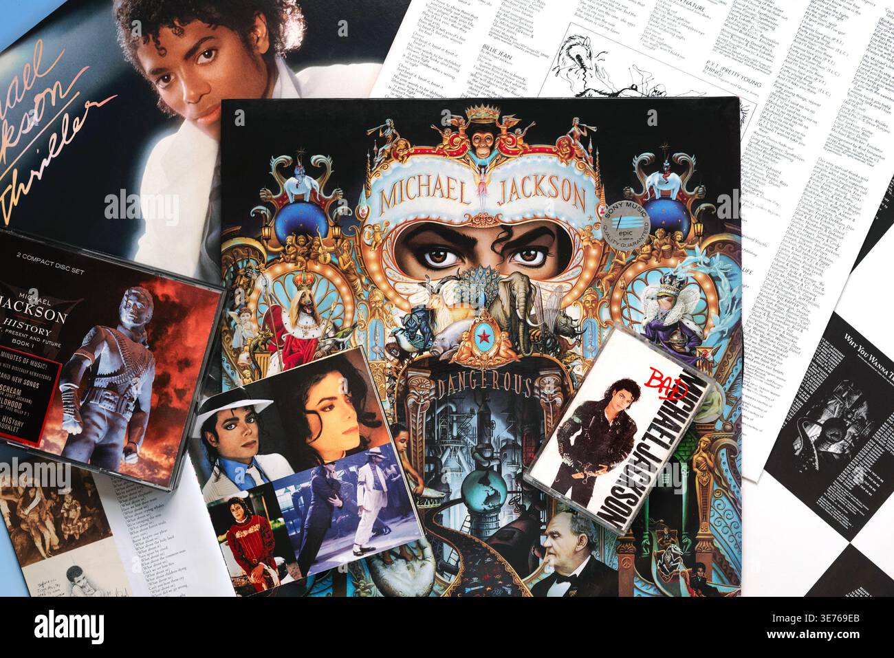 Michael jackson album bad cd hi-res stock photography and images