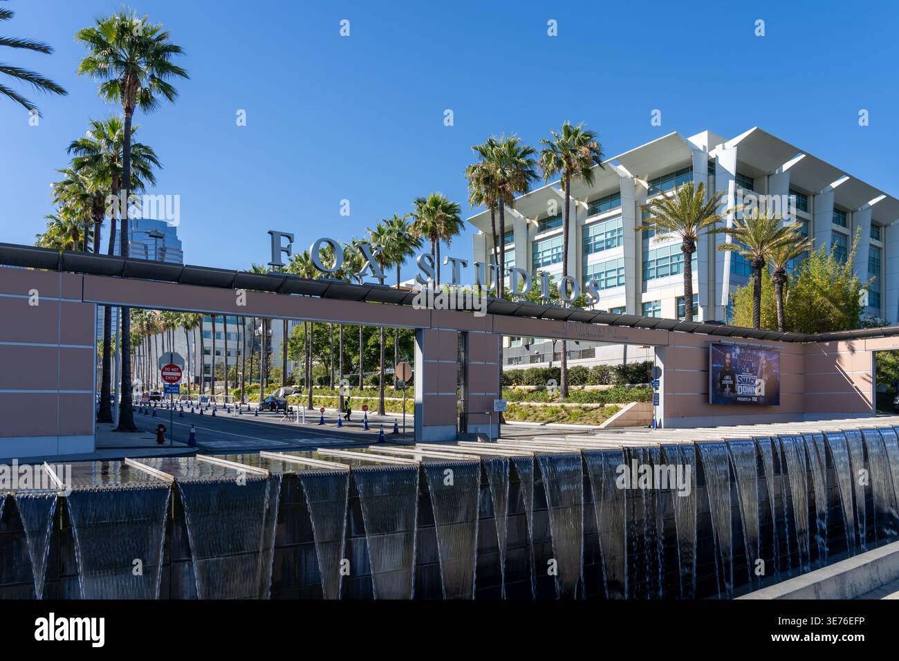 The entrance to Fox Studio in Los Angeles, California, USA. Stock Photo