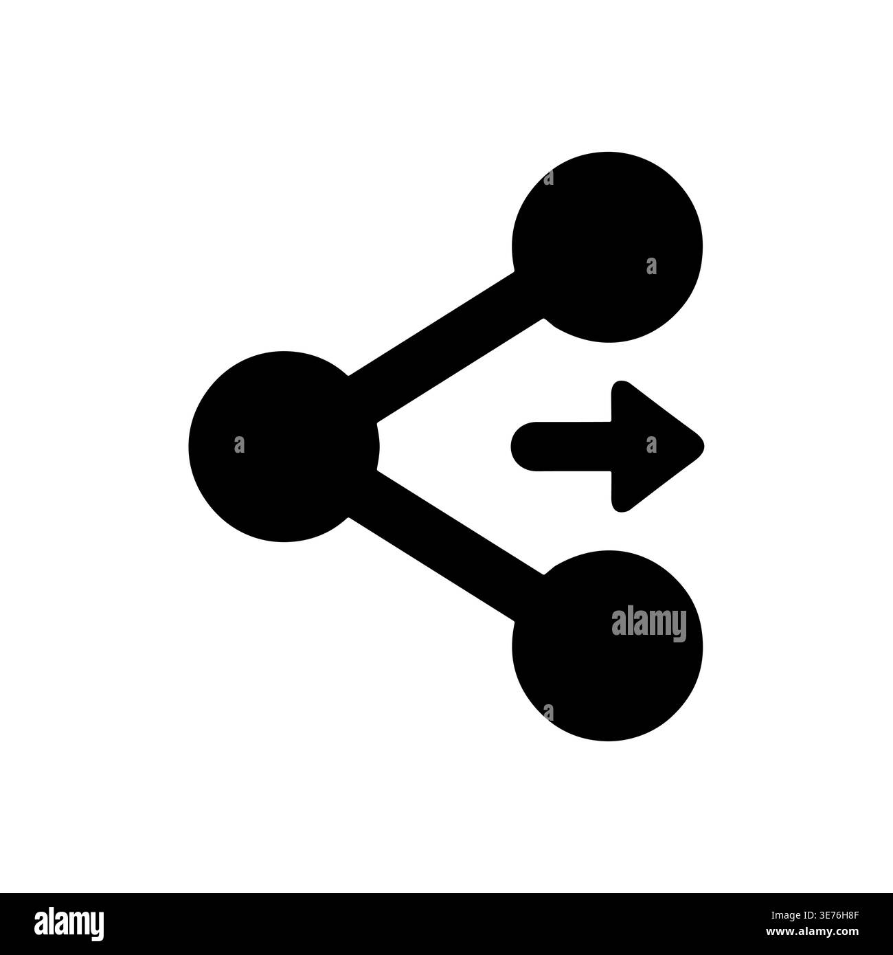 Share icon, connection, link, transfer, communication, glyph style vector illustration Stock Vector