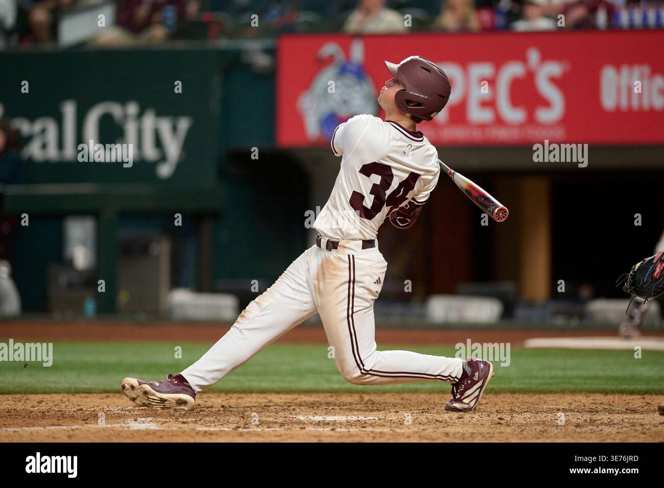 Mississippi State Bulldogs Gehrig Frei (34) bats during an NCAA ...