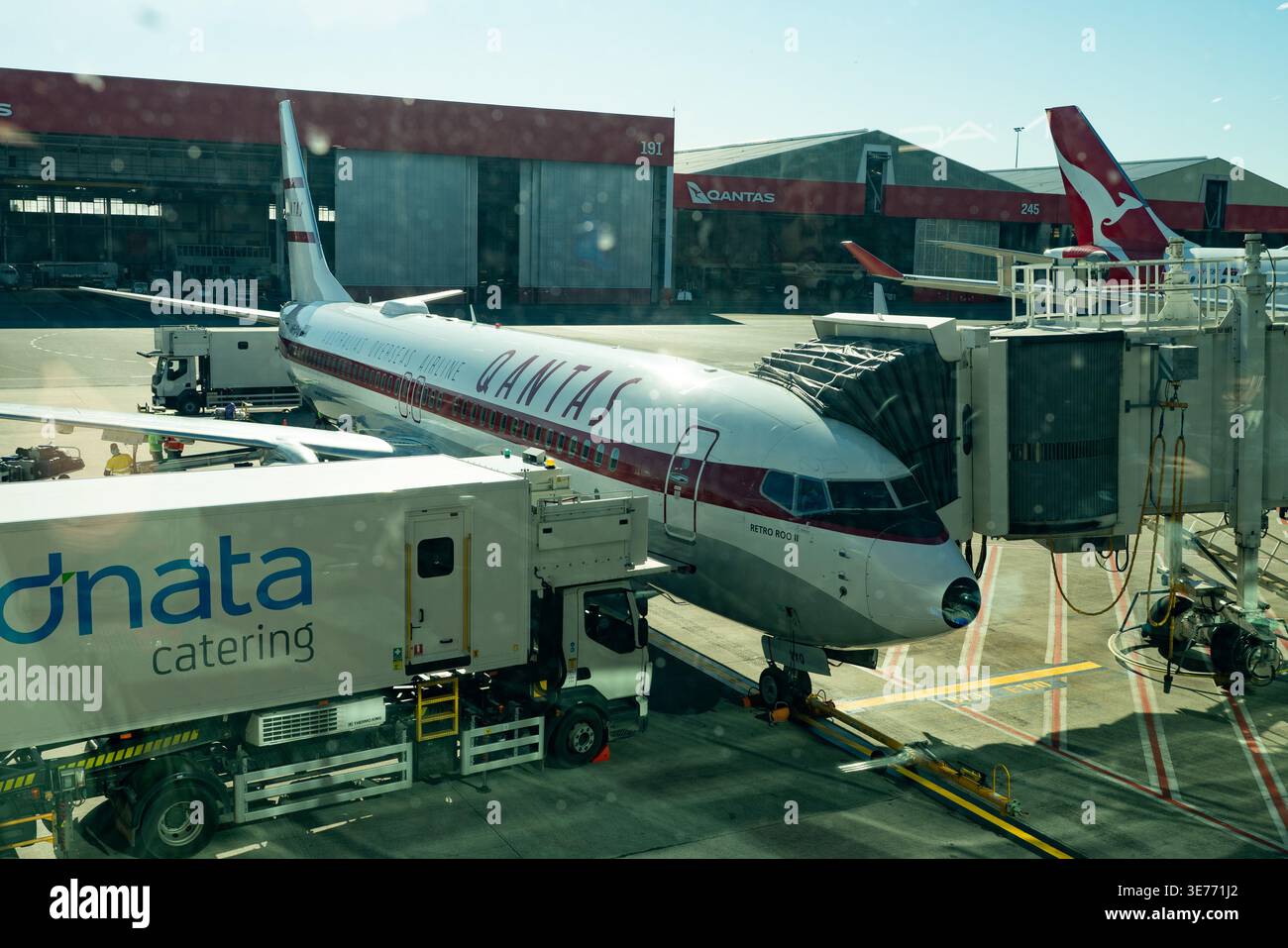 Retro Roo II, the Boeing 737-800 with the iconic 1960s Qantas vintage ...
